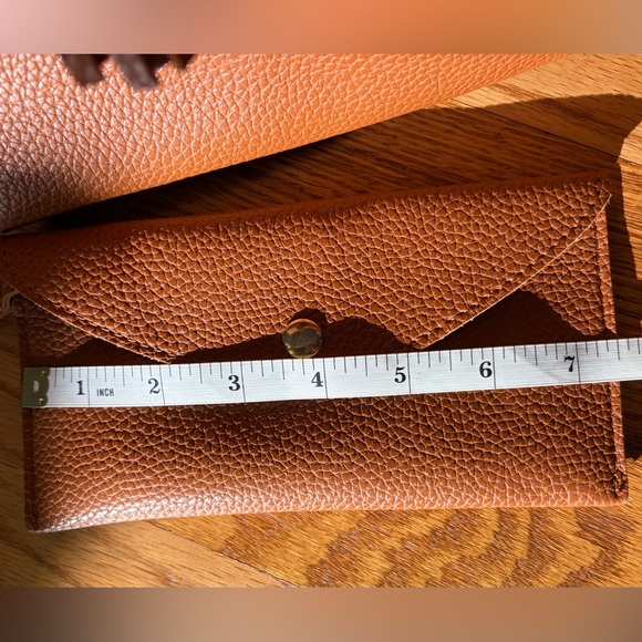 Hoxis Minimalist Clean Cut Tote Camel Color ShoulderHandbag Pebbled Faux Leather - Picture 7 of 13